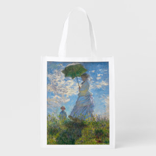 Claude Monet - The Promenade, Woman with a Parasol Grocery Bag