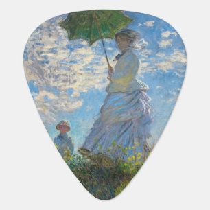 Claude Monet - The Promenade, Woman with a Parasol Guitar Pick