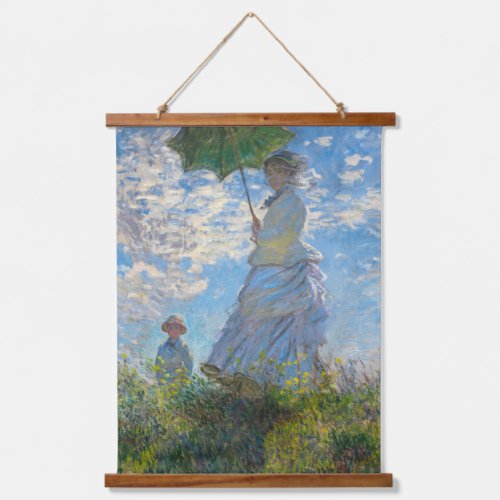 Claude Monet _ The Promenade Woman with a Parasol Hanging Tapestry