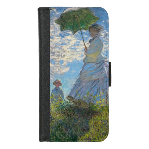 Claude Monet _ The Promenade Woman with a Parasol iPhone 87 Wallet Case