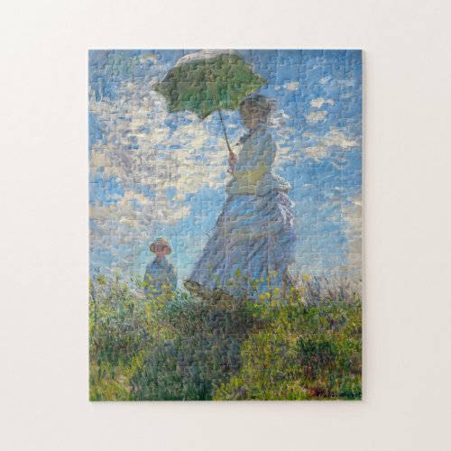 Claude Monet _ The Promenade Woman with a Parasol Jigsaw Puzzle