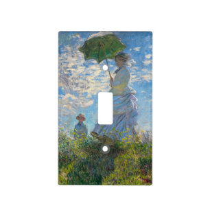 Claude Monet - The Promenade, Woman with a Parasol Light Switch Cover