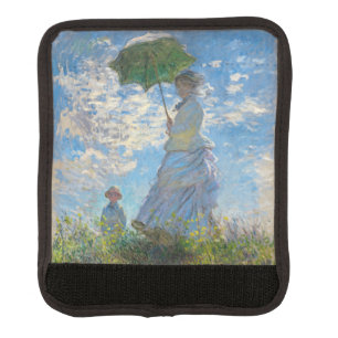 Claude Monet - The Promenade, Woman with a Parasol Luggage Handle Wrap