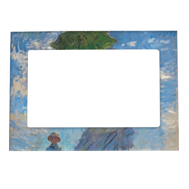 Claude Monet - The Promenade, Woman with a Parasol Magnetic Frame (Front)