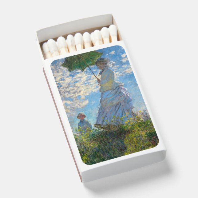 Claude Monet - The Promenade, Woman with a Parasol Matchboxes (Front Open)