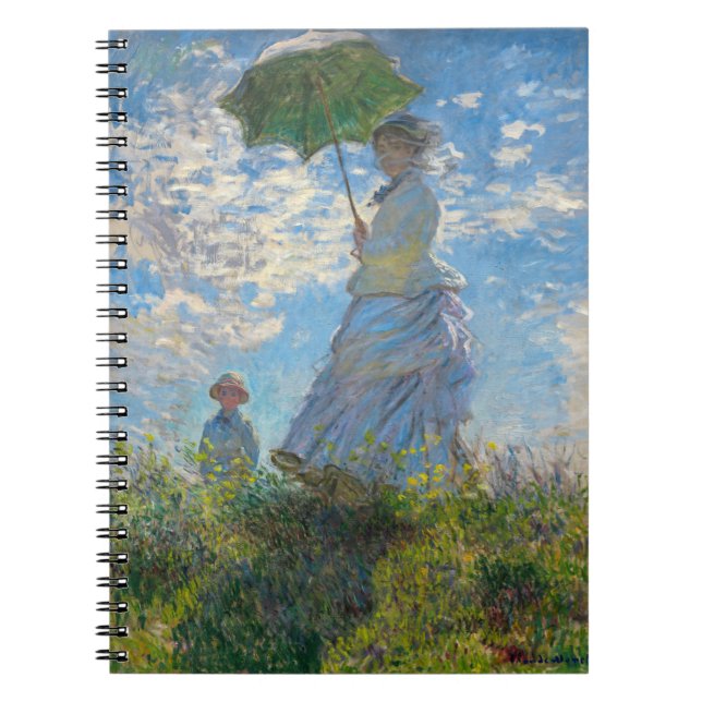 Claude Monet - The Promenade, Woman with a Parasol Notebook (Front)
