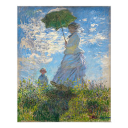 Claude Monet - The Promenade, Woman with a Parasol Photo Print