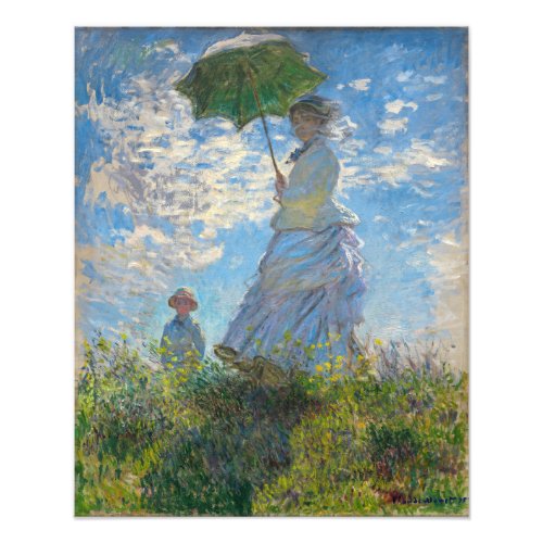 Claude Monet _ The Promenade Woman with a Parasol Photo Print