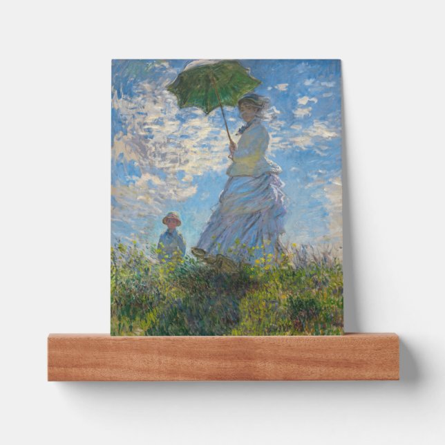 Claude Monet - The Promenade, Woman with a Parasol Picture Ledge (Front)