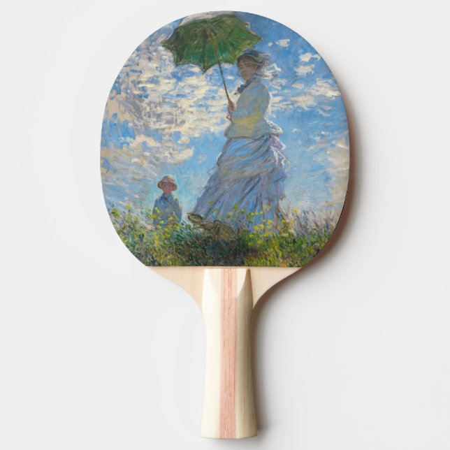 Claude Monet - The Promenade, Woman with a Parasol Ping Pong Paddle (Front)