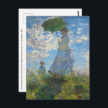 Claude Monet - The Promenade, Woman with a Parasol Postcard<br><div class="desc">The Promenade,  Woman with a Parasol / Madame Monet and Her Son / La Promenade / La Femme a l'ombrelle - Claude Monet,  1875</div>