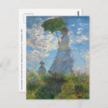 Claude Monet - The Promenade, Woman with a Parasol Postcard<br><div class="desc">The Promenade,  Woman with a Parasol / Madame Monet and Her Son / La Promenade / La Femme a l'ombrelle - Claude Monet,  1875</div>