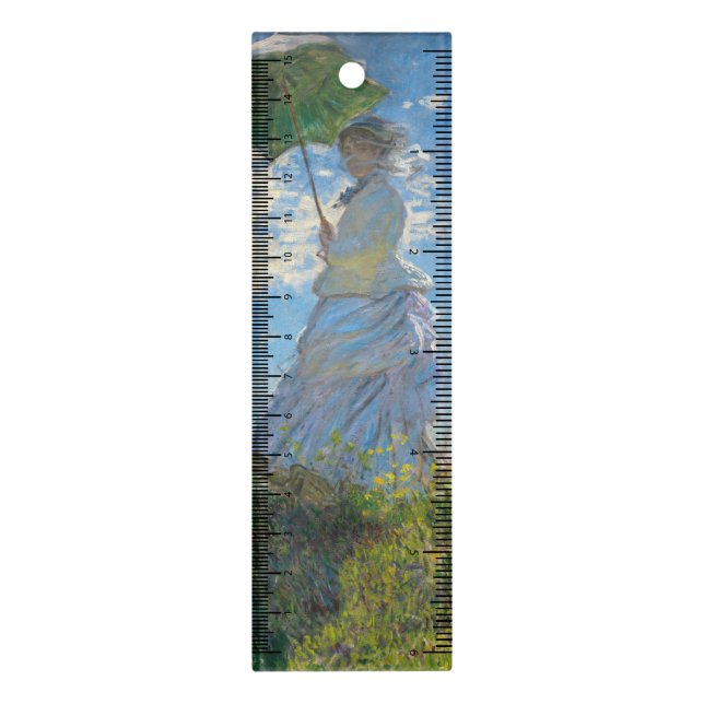 Claude Monet - The Promenade, Woman with a Parasol Ruler (Vertical)