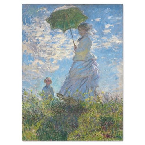 Claude Monet _ The Promenade Woman with a Parasol Tissue Paper
