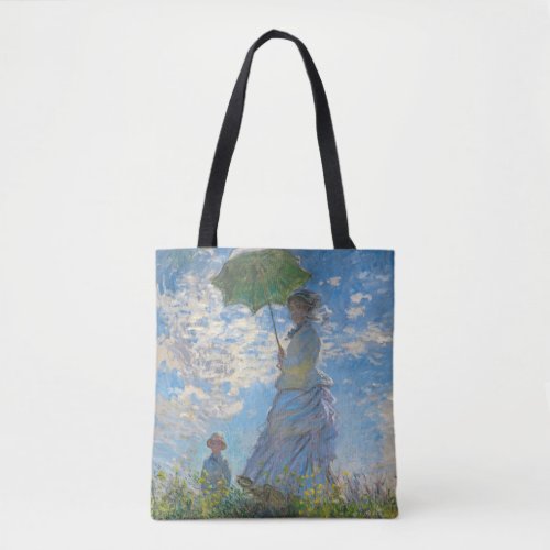 Claude Monet _ The Promenade Woman with a Parasol Tote Bag