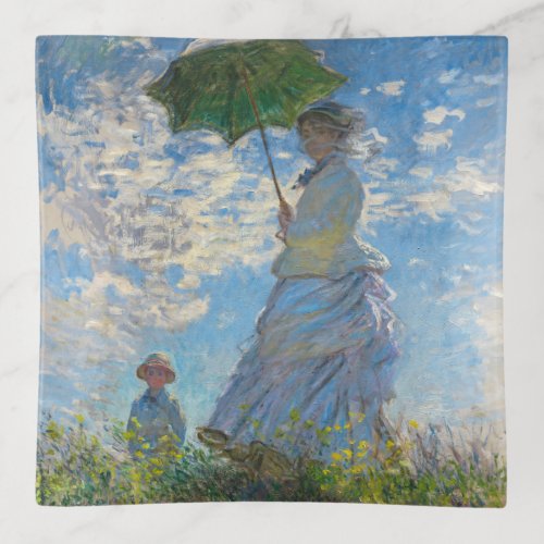 Claude Monet _ The Promenade Woman with a Parasol Trinket Tray