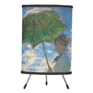Claude Monet - The Promenade, Woman with a Parasol Tripod Lamp