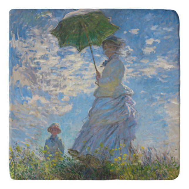 Claude Monet - The Promenade, Woman with a Parasol Trivet (Front)