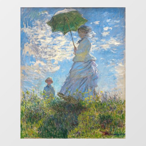 Claude Monet _ The Promenade Woman with a Parasol Window Cling