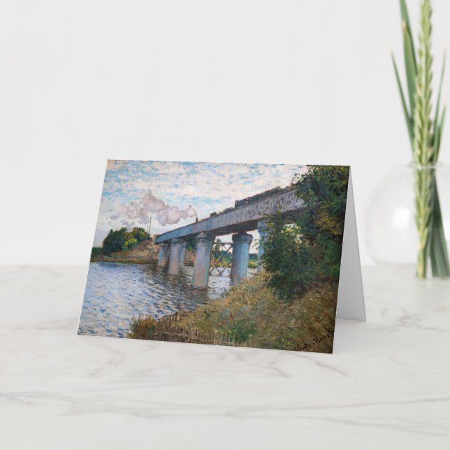 Claude Monet - The Railway Bridge at Argenteuil Card (Front)