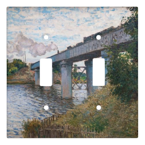 Claude Monet _ The Railway Bridge at Argenteuil Light Switch Cover
