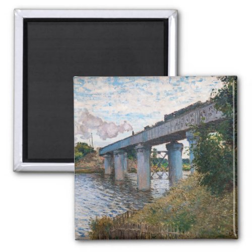 Claude Monet _ The Railway Bridge at Argenteuil Magnet