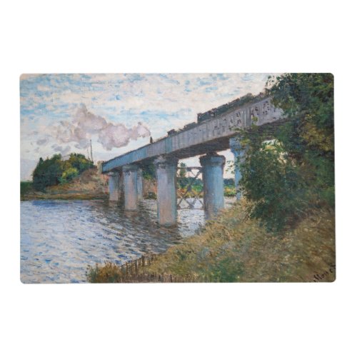 Claude Monet _ The Railway Bridge at Argenteuil Placemat