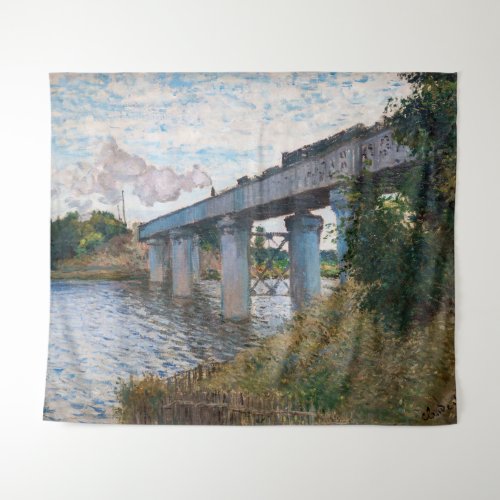 Claude Monet _ The Railway Bridge at Argenteuil Tapestry