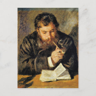 Claude Monet (The Reader) by Renoir Postcard