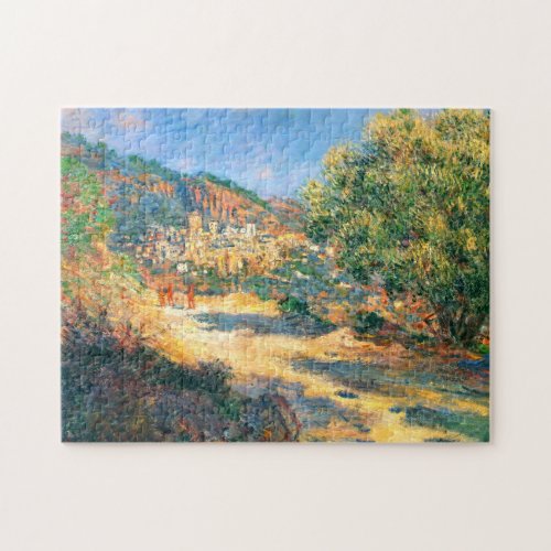 Claude Monet The Road to Monte Carlo Jigsaw Puzzle