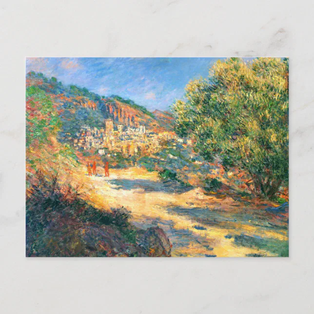 Claude Monet: The Road to Monte Carlo Postcard | Zazzle