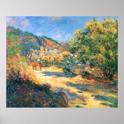 Claude Monet The Road to Monte Carlo Poster