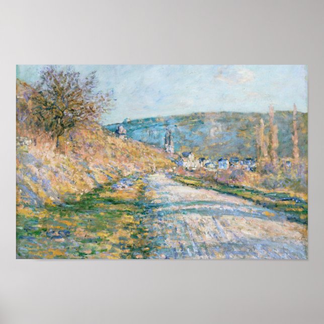 Claude Monet - The Road to Vétheuil Poster (Front)