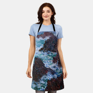 Claude Monet - The Rocks at Belle-Ile, Wild Coast Apron