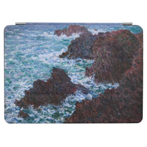 Claude Monet _ The Rocks at Belle_Ile Wild Coast iPad Air Cover