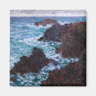 Claude Monet - The Rocks at Belle-Ile, Wild Coast Magnet