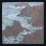 Claude Monet - The Rocks at Belle-Ile, Wild Coast Stone Coaster<br><div class="desc">The Rocks at Belle-Ile, the Wild Coast / Les rochers de Belle-Ile, la Cote sauvage - Claude Monet, 1886</div>