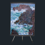 Claude Monet - The Rocks at Belle-Ile, Wild Coast Tripod Lamp<br><div class="desc">The Rocks at Belle-Ile,  the Wild Coast / Les rochers de Belle-Ile,  la Cote sauvage - Claude Monet,  1886</div>