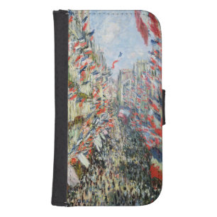 Claude Monet   The Rue Montorgueil, Paris Phone Wallet