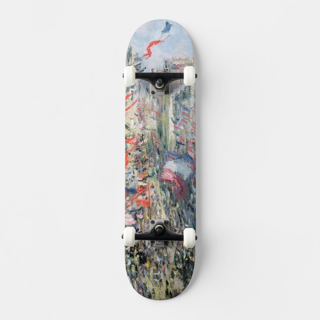 Claude Monet | The Rue Montorgueil, Paris Skateboard (Front)