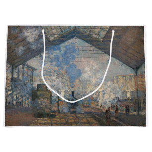 Claude Monet - The Saint-Lazare Station Large Gift Bag