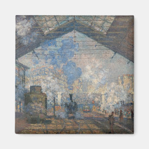 Claude Monet - The Saint-Lazare Station Magnet