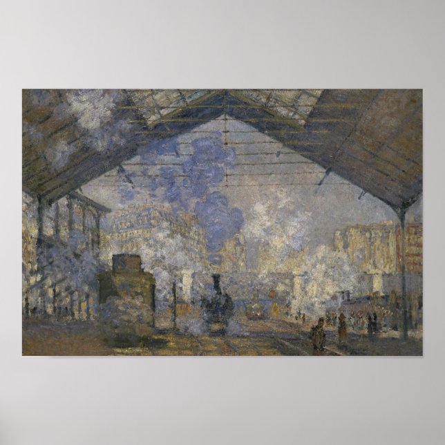 Claude Monet - The Saint-Lazare Station Poster (Front)