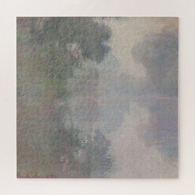 Claude Monet | The Seine at Giverny, Morning Mists Jigsaw Puzzle (Horizontal)