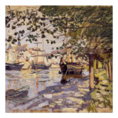 Poster Tableau Monet Rue De La Bavole Honfleur - Encadré, Art Mural, Dimensions 43x33 Cm, Neuf