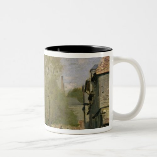 Claude Monet  The Stream of Robec at Rouen 1872 Two_Tone Coffee Mug