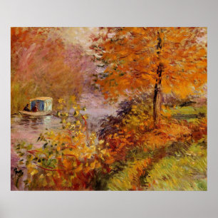 Claude Monet, The Studio Boat, Poster