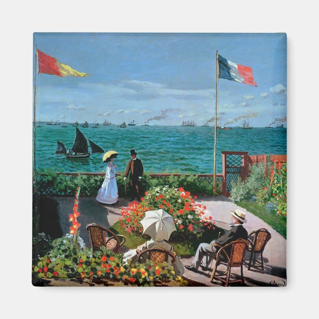 Claude Monet | The Terrace at Sainte-Adresse, 1867 Magnet (Front)