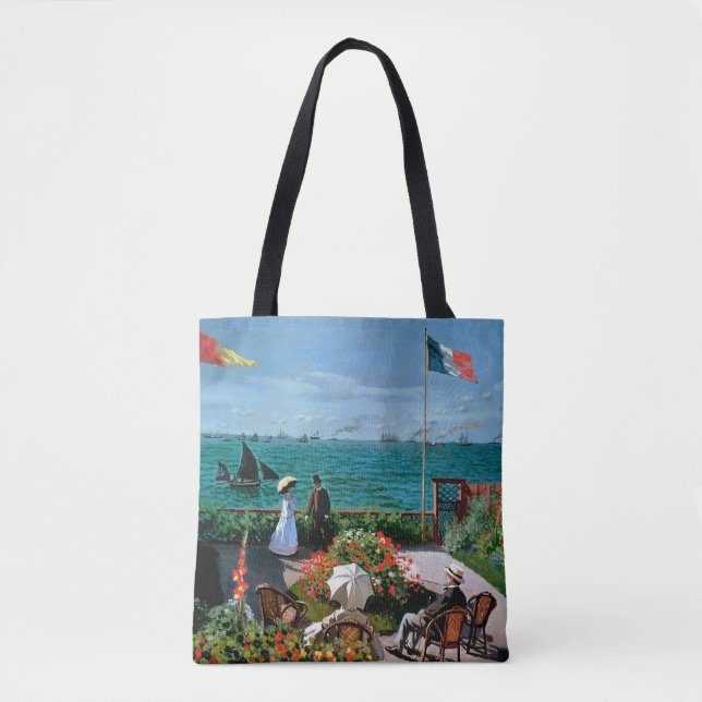 Claude Monet | The Terrace at Sainte-Adresse, 1867 Tote Bag (Front)