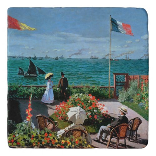 Claude Monet  The Terrace at Sainte_Adresse 1867 Trivet